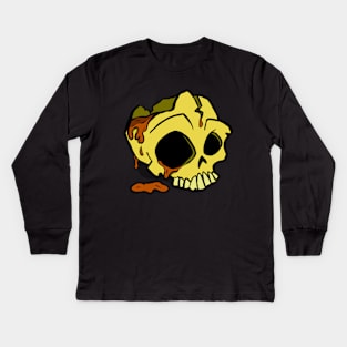 Leaky skull Kids Long Sleeve T-Shirt